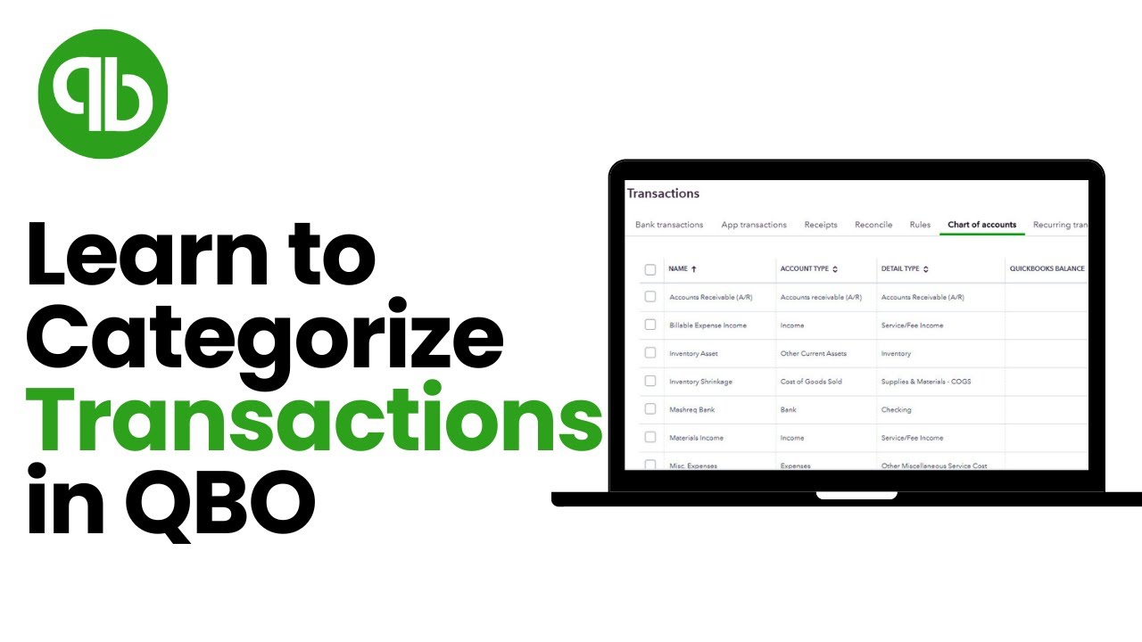 How to Categorize Transactions in QuickBooks Online 2024 - YouTube