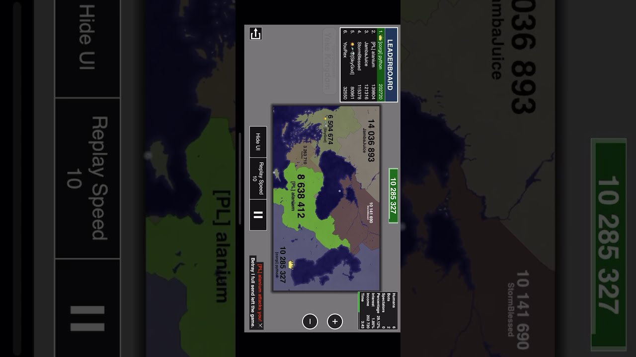 Territorial Gameplay - Caucasia Map - 10 Players