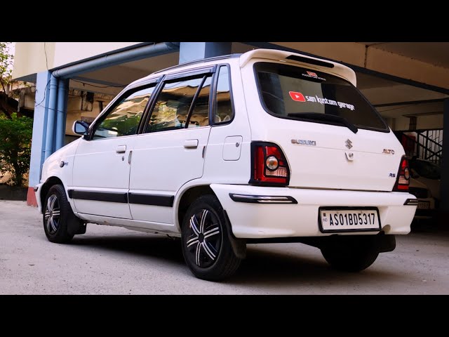 Maruti 800 White Modified
