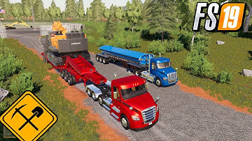 FS19 WORK WITH THE NEW TRAILERS MINING CONSTRUCTION ECONOMY MAP FARMING SIMULATOR MODS