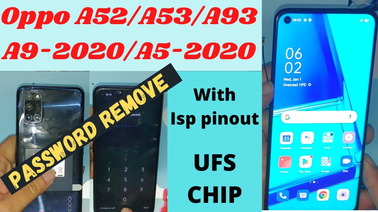 Oppo A52 /A53 /A5 2020 /A9 2020/A93 Password Remove Without Lost Data