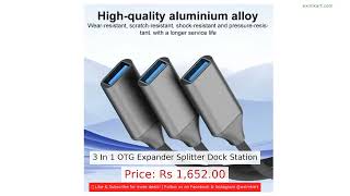 3 In 1 OTG Expander Splitter Dock Station screenshot 1