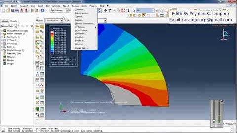 Simulation thick composite cylinder subjected to internal pressure in Abaqus