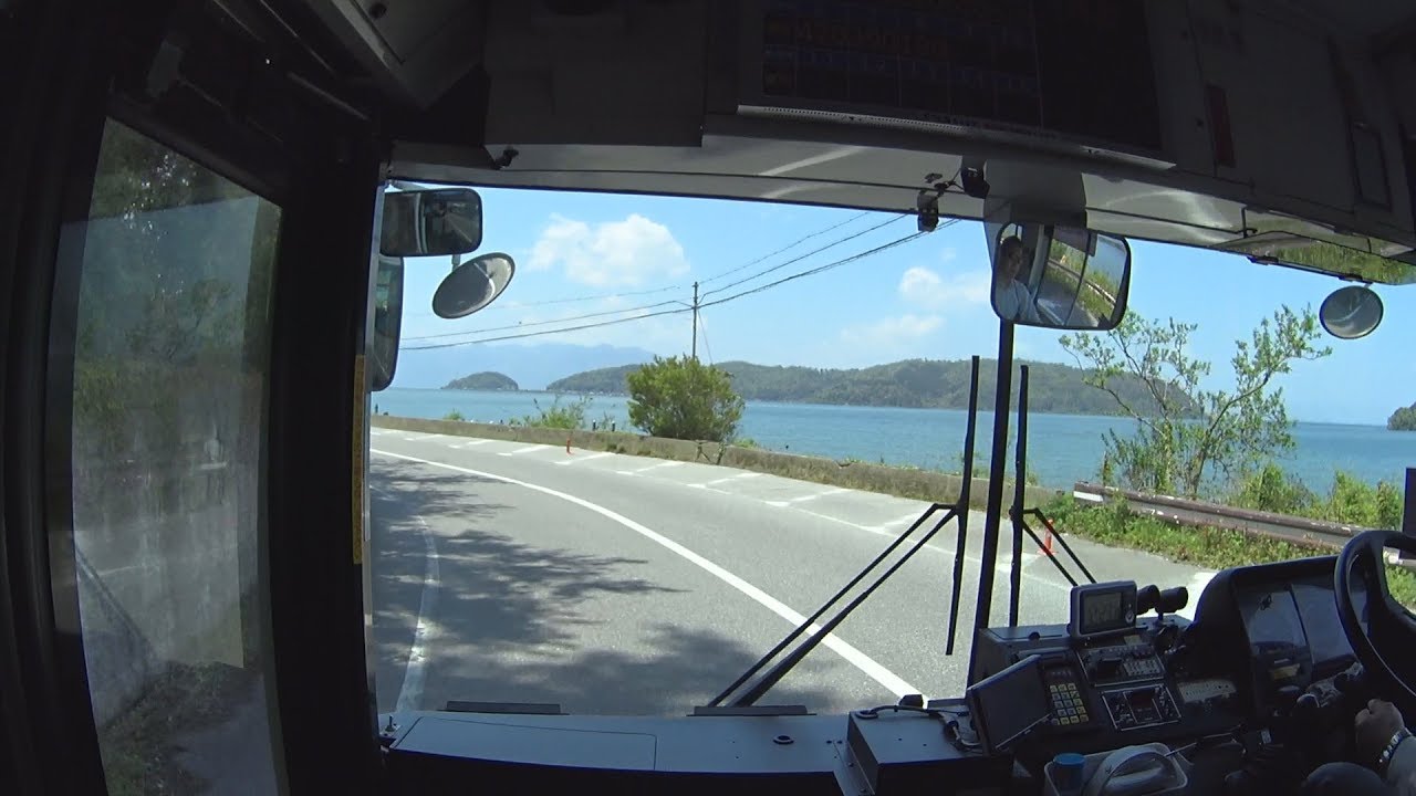 【前面展望】近江八幡駅～休暇村【近江鉄道バス 長命寺線】