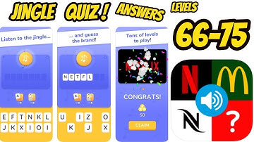 Jingle Quiz ‪Game All levels 66-75 Gameplay Walkthrough (iOS-Android)