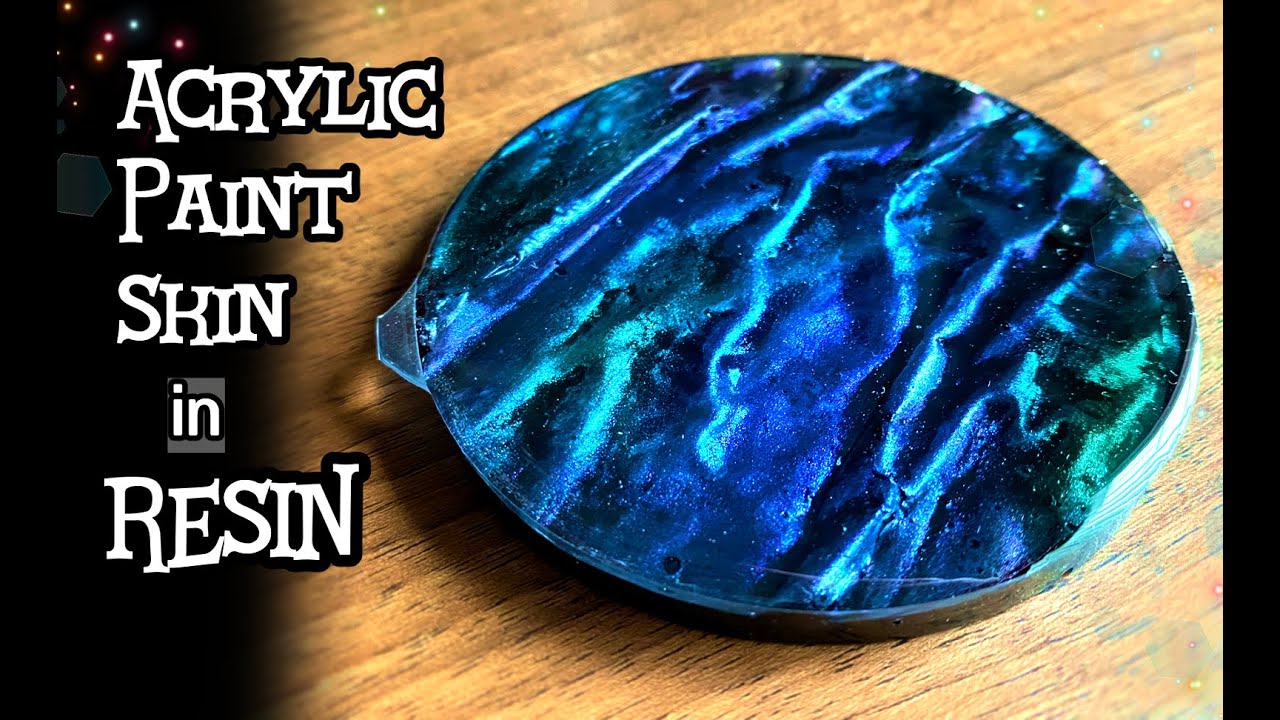 Satiny Effect With Acrylic Paint?? Resin Coaster Experiment YouTube