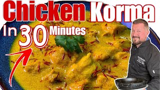 INDIAN RESTAURANT CHICKEN KORMA for 4 In 30 Minutes