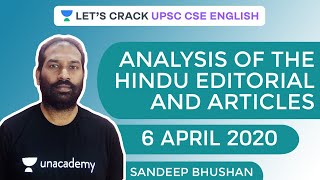 Complete Analysis of Hindu Editorial and Articles | 6-April-2020 | Crack UPSC CSE/IAS