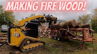 I rented a Firewood Processor for two days. How much Firewood can we cut?