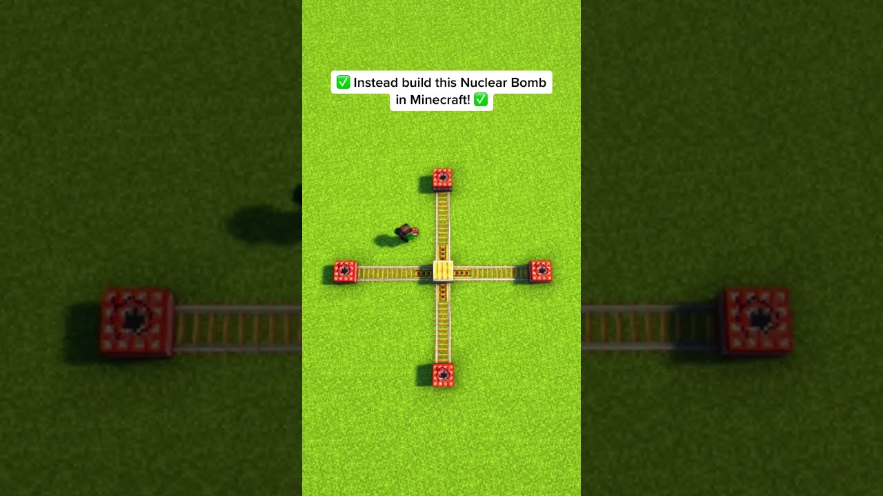 NUCLEAR BOMB In Minecraft Shorts