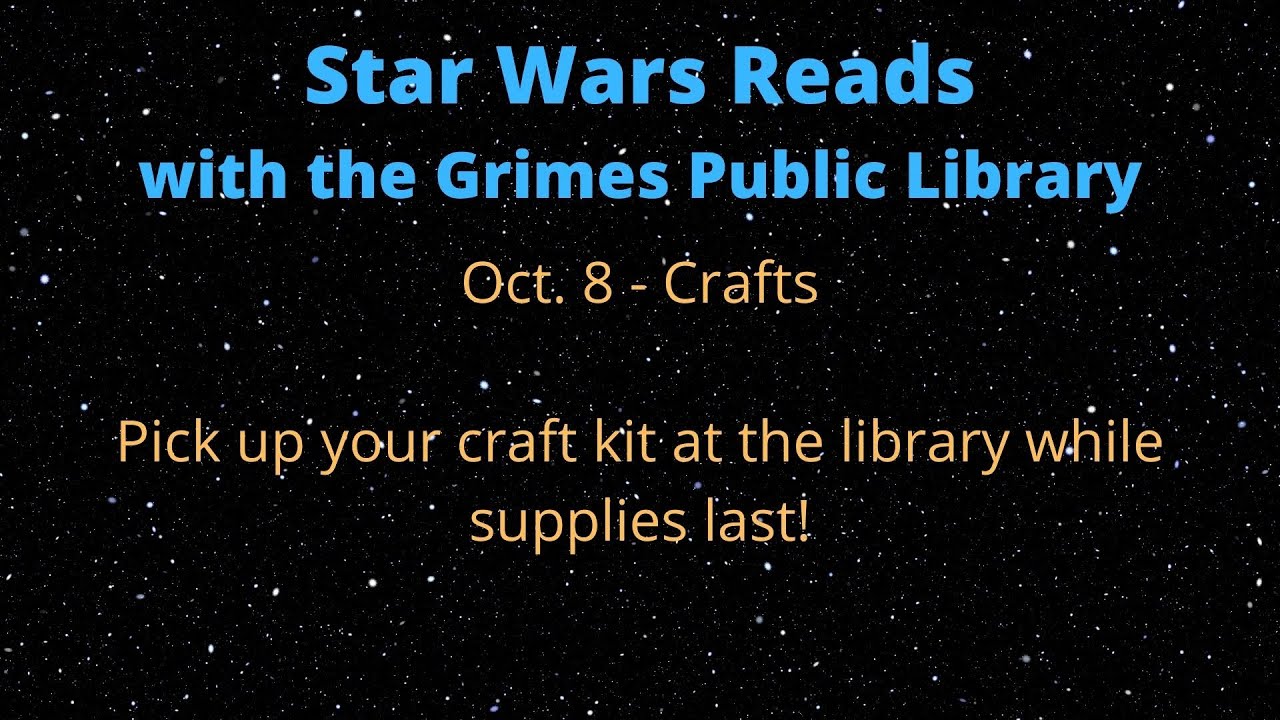 Oct. 8- Star Wars Crafts