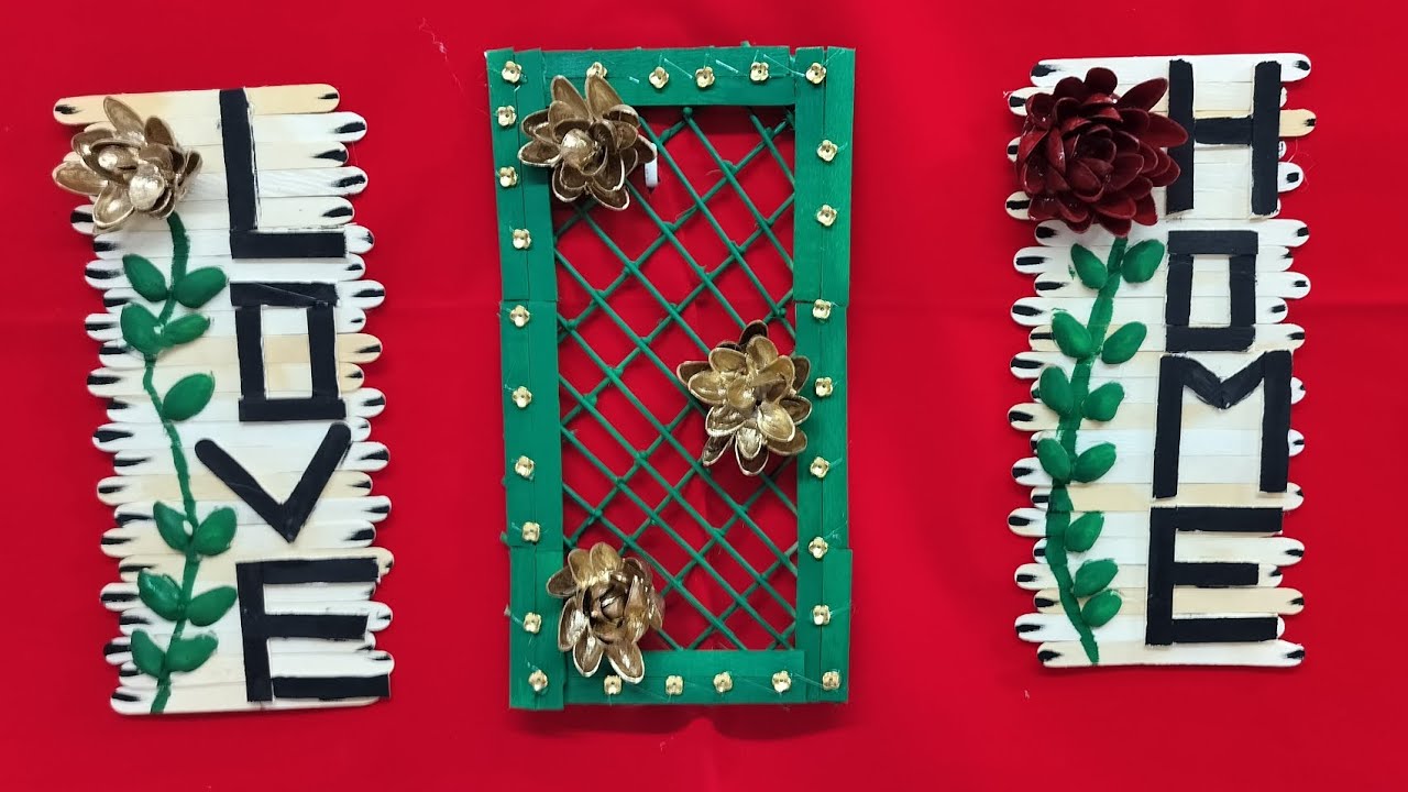 3 Amazing Wall Hanging Home decoration craft Ideas, Wall Hanging with