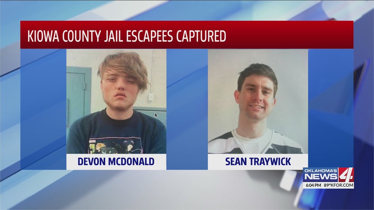 Kiowa County jail escapees captured - YouTube