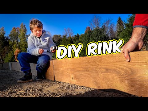 Video: How to build a skating rink with your own hands?