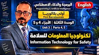 Unit 3 · Parts 4–5 — Information Technology for Safety | First Baccalaureate | English Schools