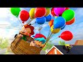 Baby Pico and Boyfriend Flying Balloons Friday Night Funkin Animation