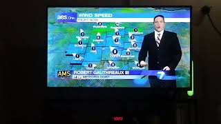 Robert Gauthreaux III weather update for Dayton,Ohio whio t.v.