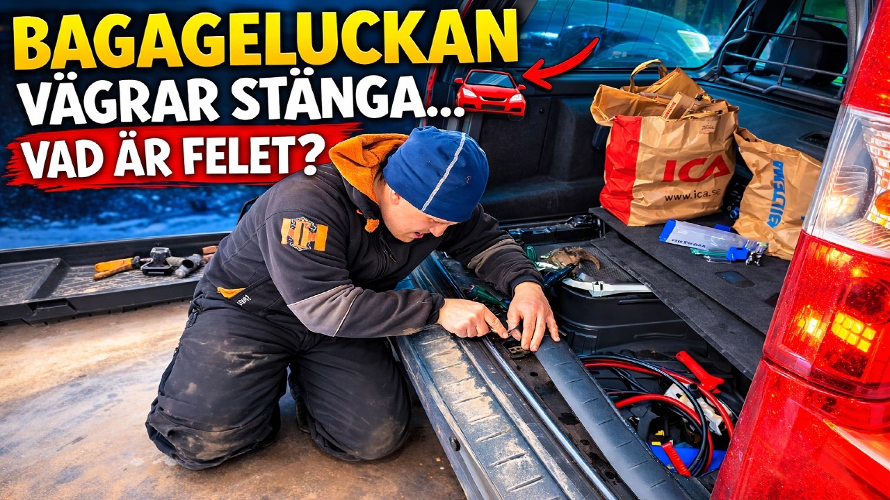 Bagageluckan vägrar stänga… 🚗 Vad är felet? | Ved till bastun & halm till hästarna