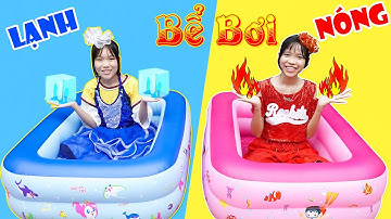 Bể Bơi Siêu Nóng & Siêu Lạnh ♥ Min Min TV Minh Khoa