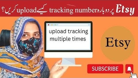 Upload tracking number again on etsy #etsyshop @AnamITSolution