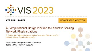 A Computational Design Process for Sensing Network Physicalizations - Fast Forward | VIS 2023