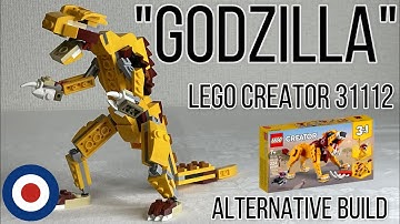 LEGO Creator 31112 Alternative build tutorial GODZILLA、レゴクリエイター31112をゴジラに組み替え