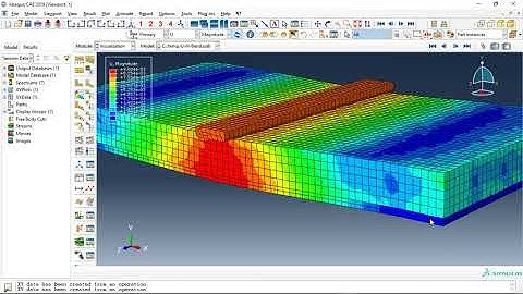 Simulation dynamic bending test of a composite panel( UHPC-NSC) in Abaqus