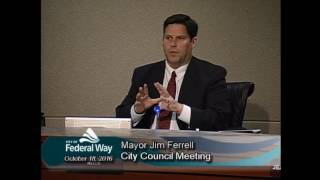 10/18/2016 - Federal Way City Council - Regular Meeting