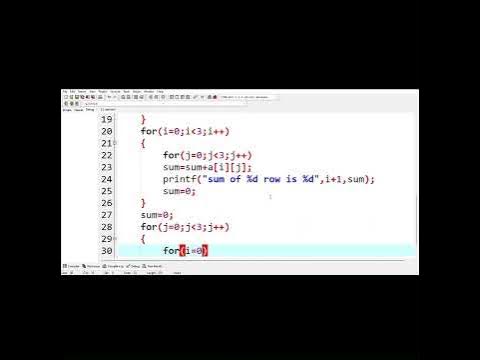 Program to input 3*3 matrices and print sum of each row and column in C ...