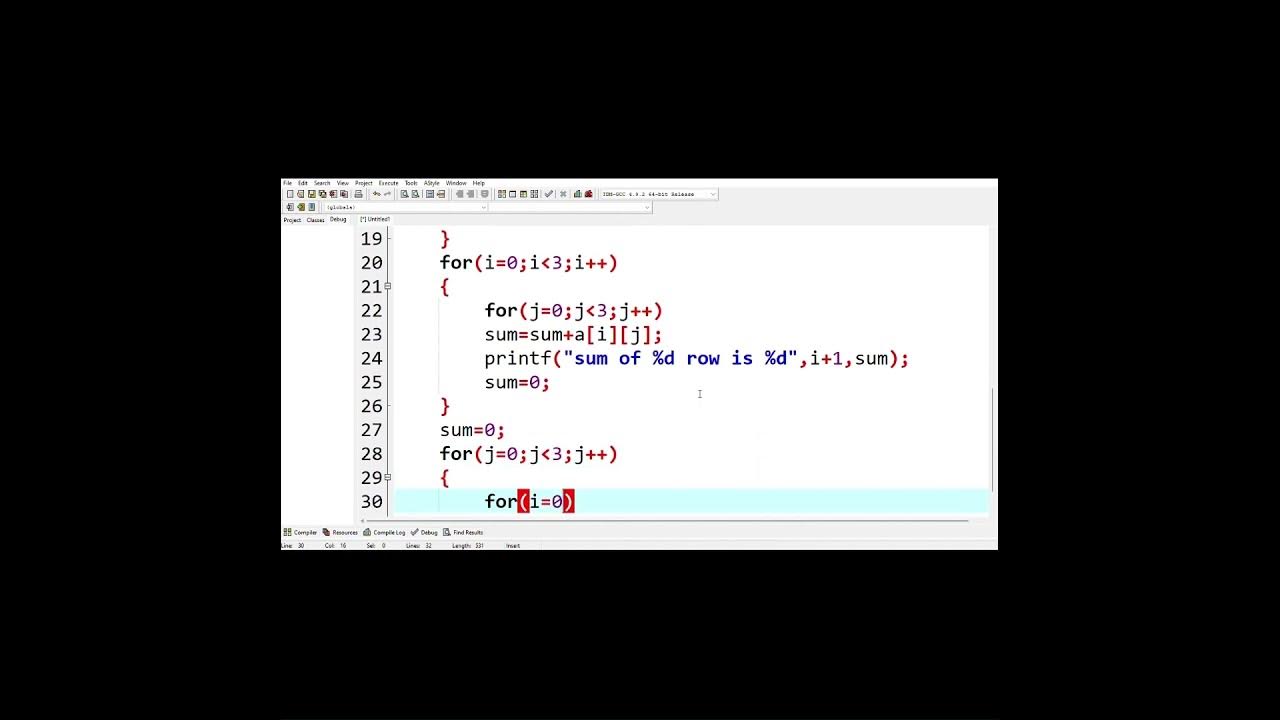 Program to input 3*3 matrices and print sum of each row and column in C ...