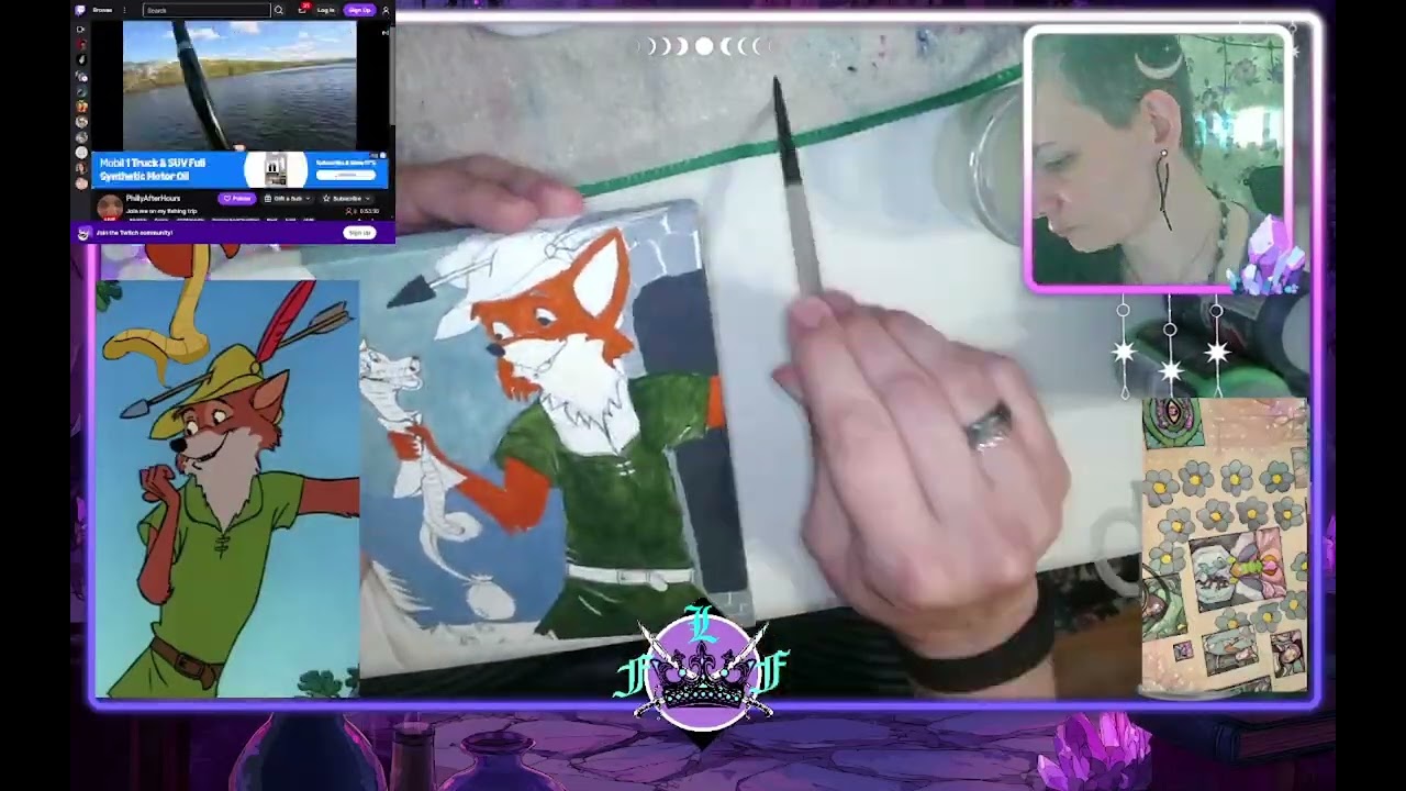 Take 5 Art: Robin Hood (& Lil John) & Sir Hiss