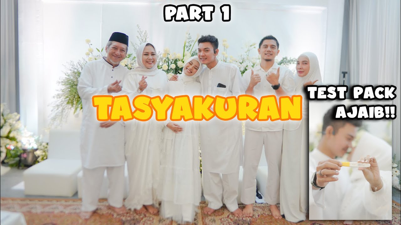 PART 1!!! TASYAKURAN 4 BULANAN  TRISNA JUNIOR DALAM KANDUNGAN NABILA MAHARANI...