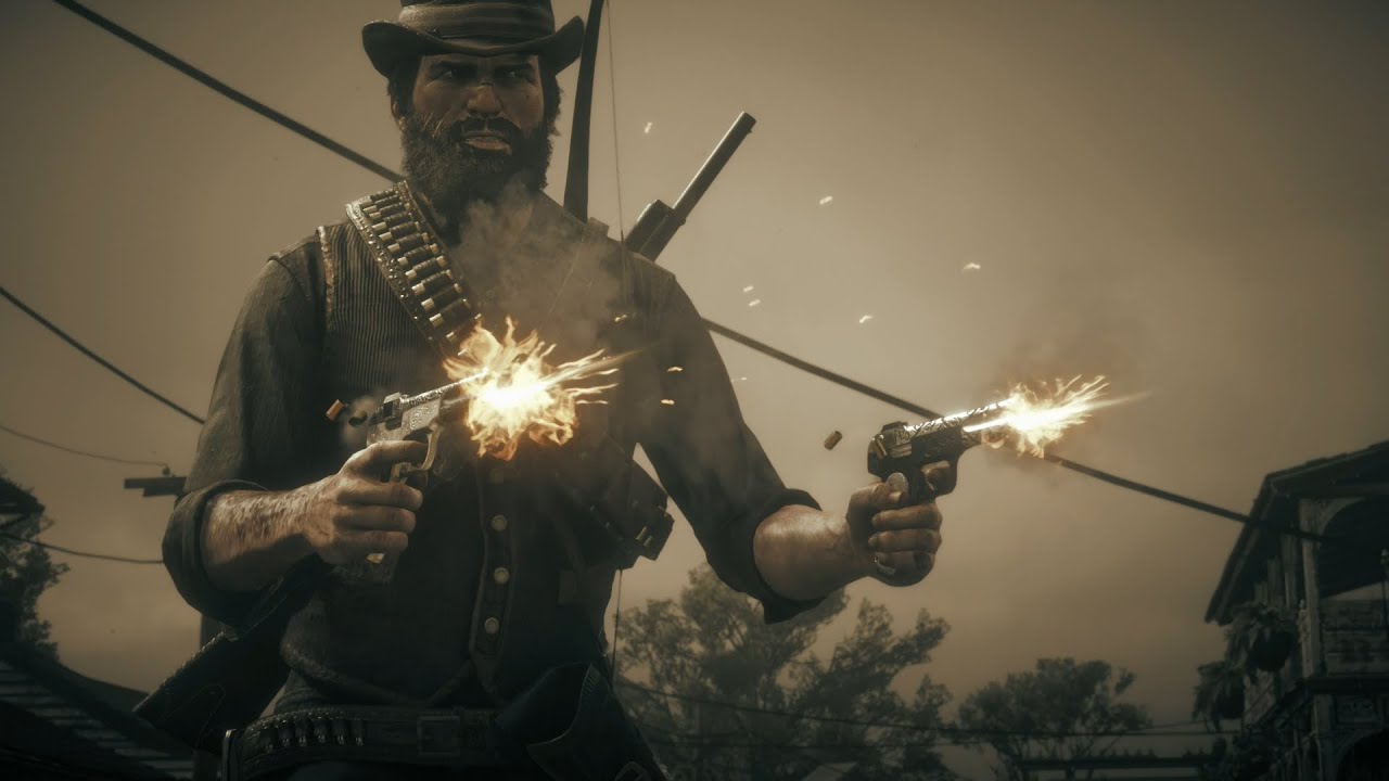 Red Dead Redemption 2 - Brutal Gunplay, Cinematic Kills, Dynamite Arrow, Slow Motion, Melee Weapons