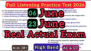  June Real Ielts Listening Practice Test  Recent Actual Exam  2026