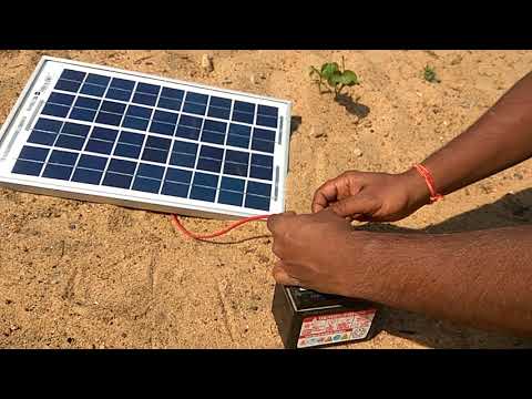 How to charge battery from solar