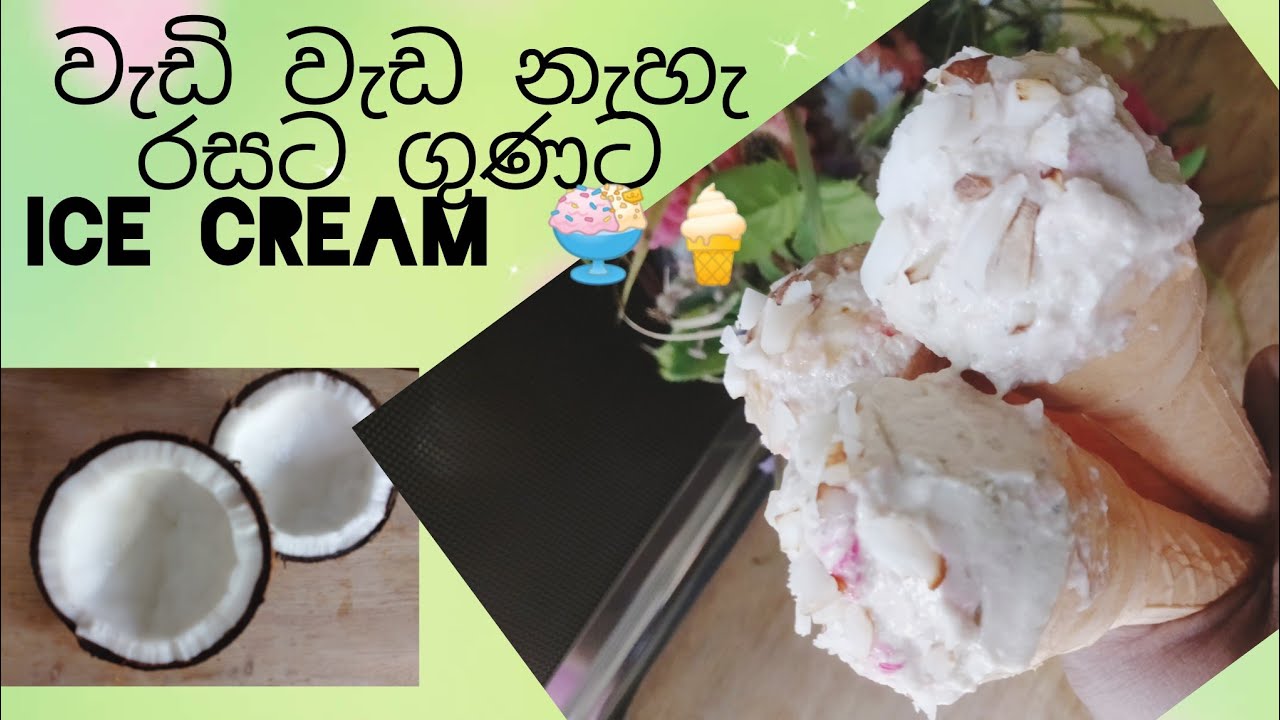 Homemade coconut Ice cream 🍨🍦 