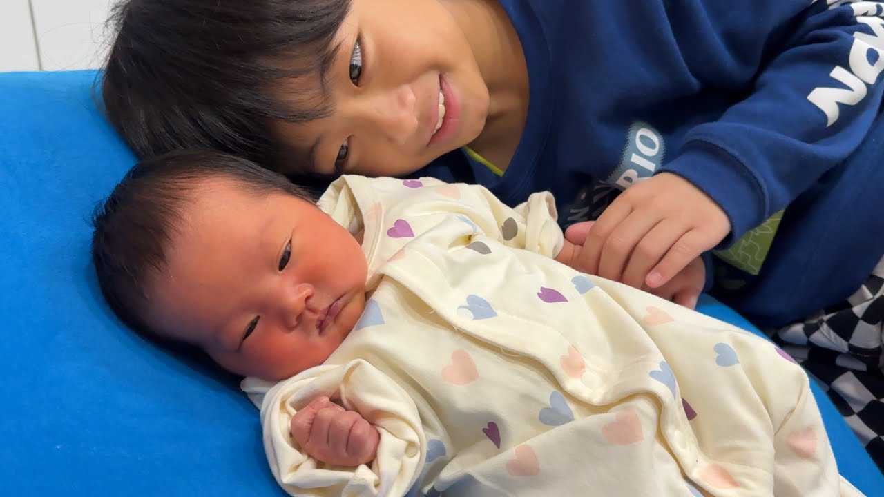 Vlog] Baby♪ Thank you for being born Mari-chan Izu-chan Channel