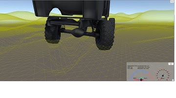 Unity Realistic Vehicle Physics - Real Time Terrain Deformation Test 4