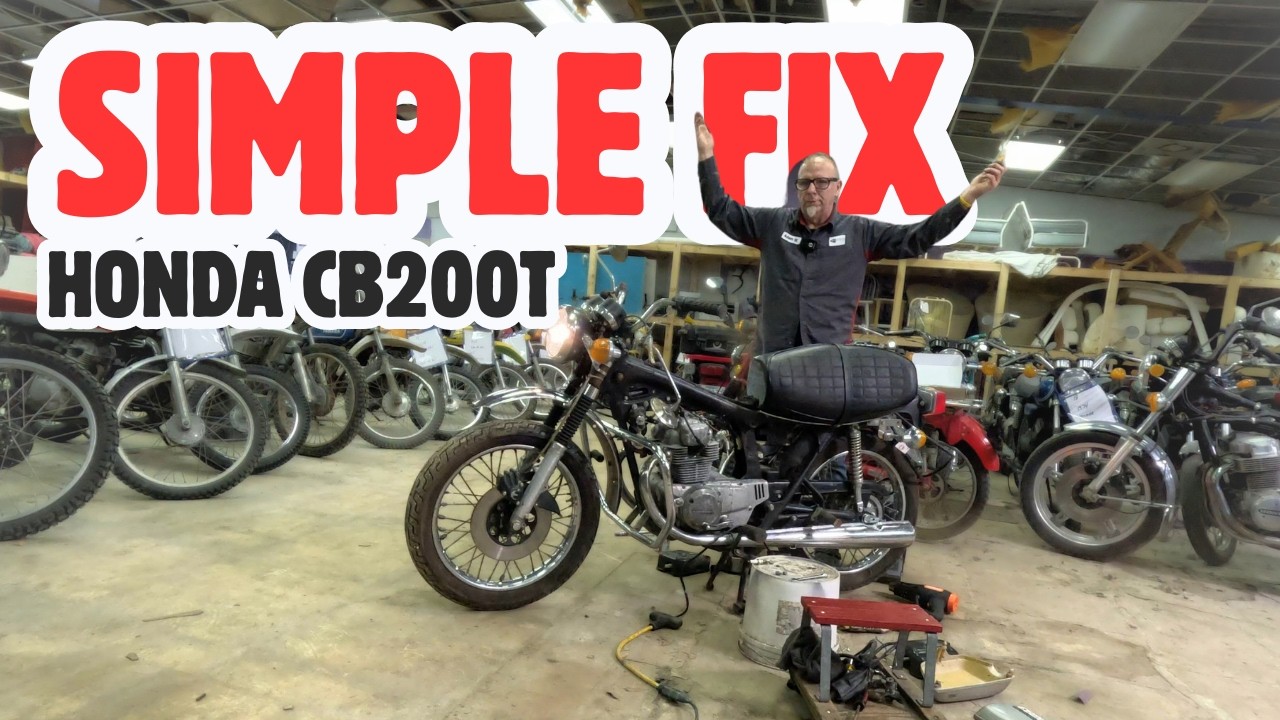 Мотоцикл CB200T ожил! Замена катушки зажигания и чистка карбюратора вернут его к жизни.