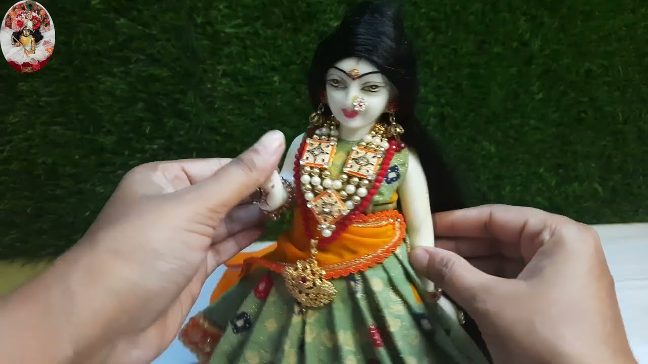 घर पर आसानी से बनाएं युगल जोड़ी हेयर विग || Radha Rani Hair wig ||