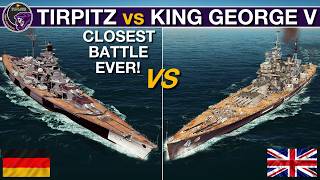 10 Barrels vs 8, Can the Royal Navy Hit? | Tirpitz vs King George V | War on the Sea