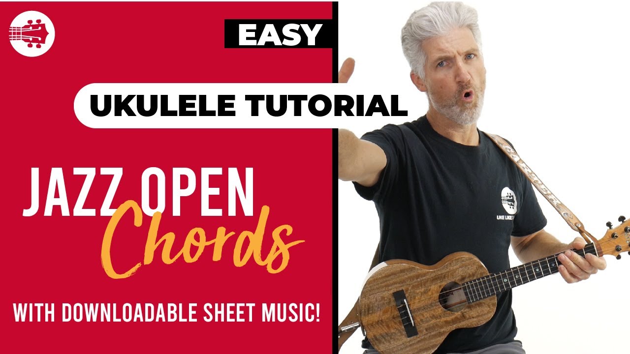EASY! Ukulele Tutorial Jazz Open Chord Voicings + Chord progression
