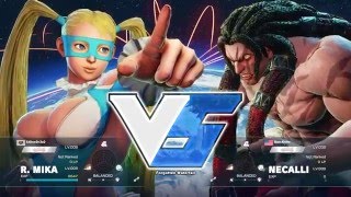 Drexo R. Mika Vs Darcknite Necalli Street Fighter 5 Beta