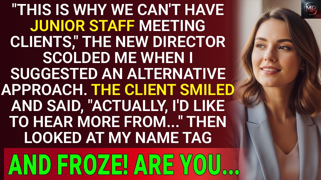 The New Director REPRIMANDED Me In Front Of Clients—Then Found Out...