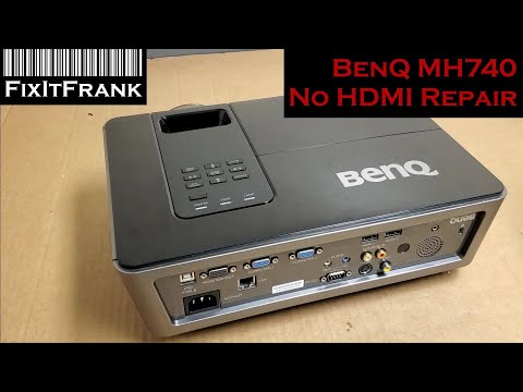 BenQ MH740 DLP Projector Repair No HDMI