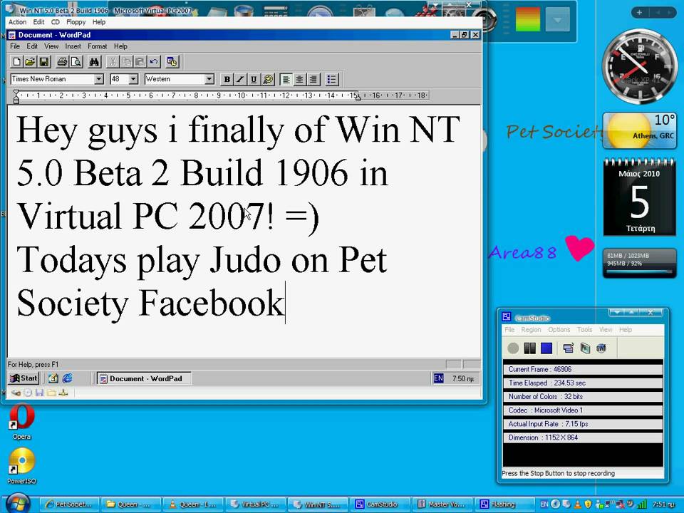 Win NT 5.0 Beta 2 Build 1906.avi - YouTube