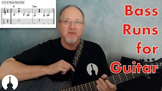 Video thumbnail of "How to Play Bass Runs on Guitar"