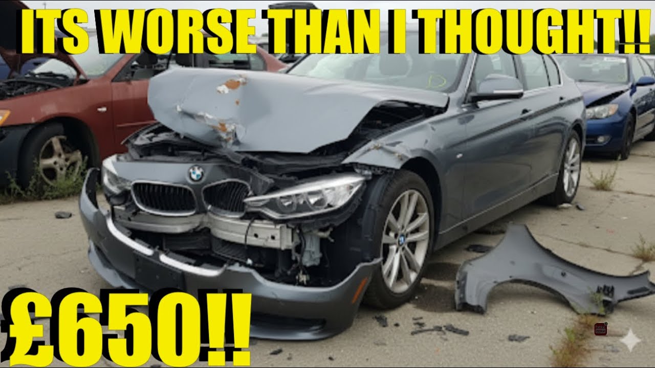 💥 I BOUGHT A WRECKED BMW 320i FROM COPART FOR LESS THAN A 1.6 TURBO MINI! Can I Fix It and Flip It?