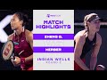 Qinwen Zheng vs. Angelique Kerber | 2022 Indian Wells Round 2 | WTA Match Highlights