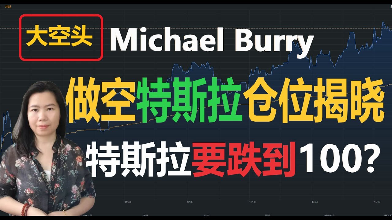 大空头Micheal Burry 做空特斯拉仓位揭晓！ 预言特斯拉要跌到100美元？ 20210517 （点CC 有字幕）